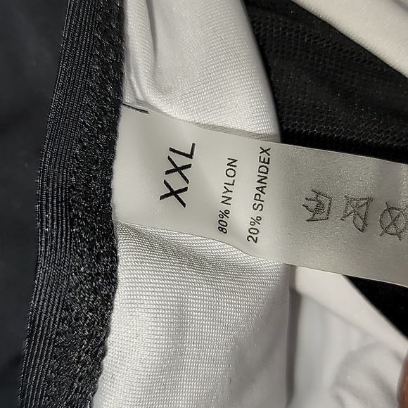 Mesh Tummy Siamese Control Push Up High Waisted Leopard and Black Swimsuit, XXL - Picture 6 of 8